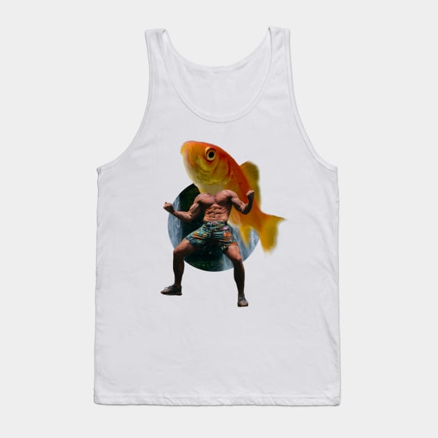 Colorful Intense Mermaid Tank Top by Ilustrahim